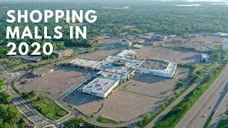 Ridgedale shopping mall during covid-19 pandemic (drone shots)