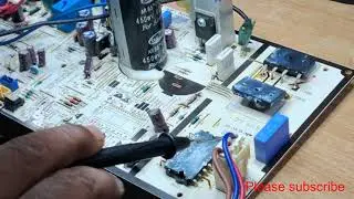 How to ac pcb repairing switching section fault