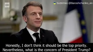 Macron on Trump: Tariffs on Europe should not be your first priority