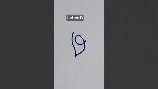 How to draw letter D. 🤔