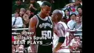 Bulls vs Spurs Nov 1997 Full Game MJ vs Robinson