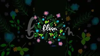 BŁ&Oacute;&Ocirc;Ṁiṅġ🌸✨#DigiArt#calligraphy#procreate#timetowrite#metime#escapingreality#trendingshorts