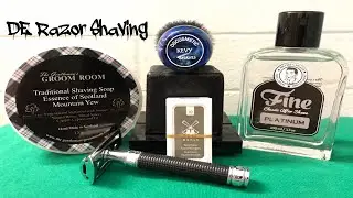 The Gentleman&rsquo;s Groom Room Essence of Scotland Mountain Yew Soap,DSCosmetic Kevy Shaves Brush.