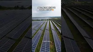 One of India&rsquo;s largest solar power plants from my drone 😍 #travel #india #sustainability #ytshorts