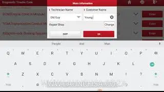 Generating and sending a Health Report on the Launch X431 Diagnostic
