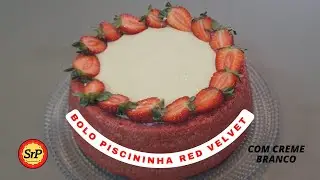 BOLO PISCININHA RED VELVET. PASSO A PASSO