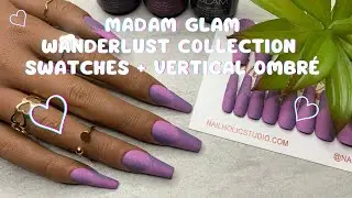 I Tried The Double Vertical Ombr&eacute; French Tip Trend Using @madamglamofficial ♡ NailholicStudio