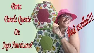 Como fazer Porta Panela quente Hexagonal ou Jogo Americano!!!
