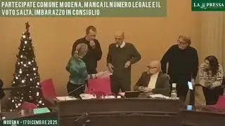 Manca il numero legale, i momenti imbarazzanti e imbarazzati in Consiglio Comunale a Modena