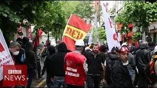 Turkey May Day protests: On the streets of Besiktas - BBC News