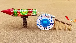 Big Rocket Vs Big Chakkar Vs Matchstick Chain Reaction Domino Experiment