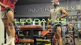 BIG QUADS EXERCISES | QUADS HAMSTRING GLUTES CALVES ABS | DAY 41