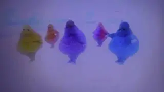 The Boohbahs Swing Their Arms and Shape Up To Tip Toe Dance