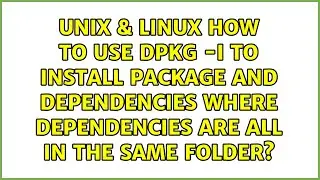 How to use dpkg -i to install package and dependencies where dependencies are all in the same...