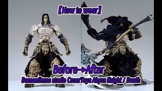 【How to wear】Custom cape set for Demonflame studio X COSERTOYS 1/12 Death Abyss Knight !