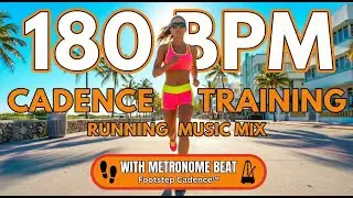 180 BPM Running Music ☀️ Sunny Runway Vibes | WITH METRONOME | 60 Min Cadence Training (Non-Stop) #5