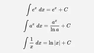 Indefinite Integrals with Exponential, Trig, and Inverse Trig Functions (Calculus)