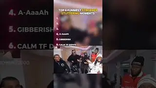 TOP 6 FUNNIEST STREAMERS STUTTERING MOMENTS😂🔥 #funnystreammoments #funny #shorts #viral