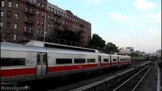 MNCR: New Haven & Harlem EMU Trains Passing Melrose, NY RR [M2/M4/M3]