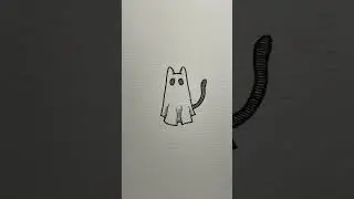 Small Tattoo Ideas: Cat ghosts 👻🐈&zwj;⬛