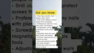 DIY Tool Facts That Will Surprise You