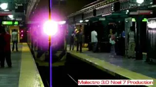 MTA Subway- Diesel Locomotives Work train pulls out Redbirds R26 R28 and R29 at E. 180th St