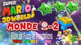 Super Mario 3D World : toutes les lunes  du Niveau Filon de Fuzzy et inondations