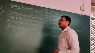 Types of Insurance; Life Insurance Policy and Fire Insurance Policy