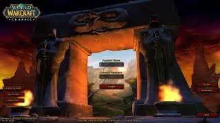 World of Warcraft Classic Login Screen | Blizzcon Demo Version | Version 1.13.0.28211