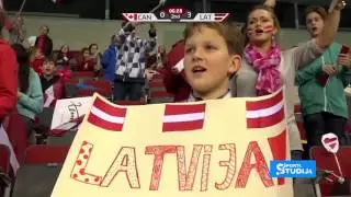 Latvijas florbola izlase ar 11-1 sagrauj Kanādas florbolistus un sestdien cīnīsies par 9. vietu PČ