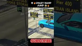😱🔥 Crazy car stunts🔥💙 gta thug life moment #gta #carstunt #gta5 #gaming #shorts #gtav #viral