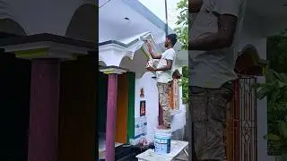 outside Border design colour apply ideas workar #wallpenting #tending #shots #viral #video #youtube