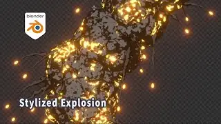 [Tut] Procedural Stylized Explosion C - Blender Geometry Nodes 4.1