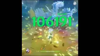 106k burst🔥 dendro traveler #genshinimpact
