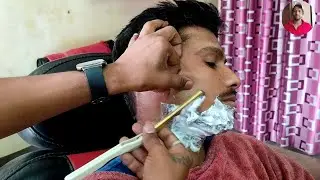 Indian Barber Shave / Sahil Barber