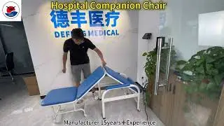 Medical Portable Folding Chair Bed Hospital Care Chair Outpatient Nursing Chair
