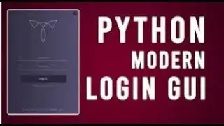 Python Modern Login GUI with PySide2 PyQt5 + Download