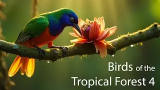 The Most beautiful birds with the most Colorful flowers in the world!