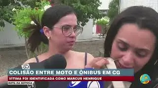 Rota da notícia - Motociclista Marcos Henrique morre após colisão com ônibus em Campina Grande