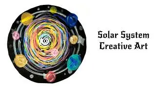 Easy Solar System Creative Art using Acrylic Pens