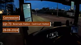 Connexxion lijn 73 Beverwijk station - Castricum station with Mirror eye  | Dutch Bus driver POV