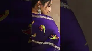 Kutch Embroidery | Kanchipuram Silk Sarees from Tulsi Madras | Saree Store in Chennai #shorts