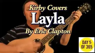 Layla (Acoustic) - Eric Clapton Guitar Lesson & Cover | Unplugged Version