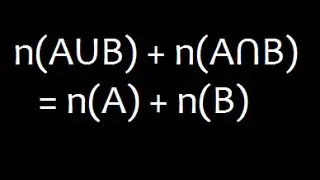 Set Theory : Cardinal numbers of Union and intersection of sets