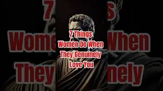 7 Things Women Do When They Genuinely Love You | Stoicism & Psychology #femaleattractionsigns #stoic
