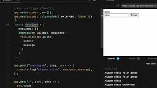#4 Adicionando Autor e Salvando Mensagens na RAM - Construindo um chat simples com node.js e html