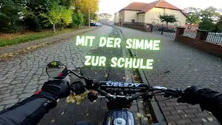 Mit der SIMSON zur SCHULE 🤓🎒 | Mein allt&auml;glicher Schulweg | Motovlog #23