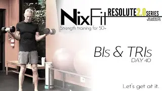 20 min RESOLUTE 2 biceps triceps workout at Home Follow along Women Men 45 55 65+ arms