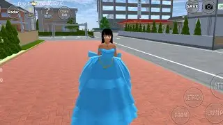 💙 Elegant Blue Gown in Sakura School Simulator