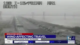 High wind warning, dust storm affecting travel